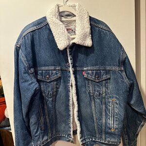Vintage Levi's Denim Sherpa Lined Jacket